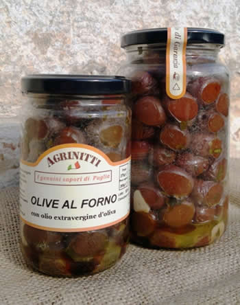 Baked olives